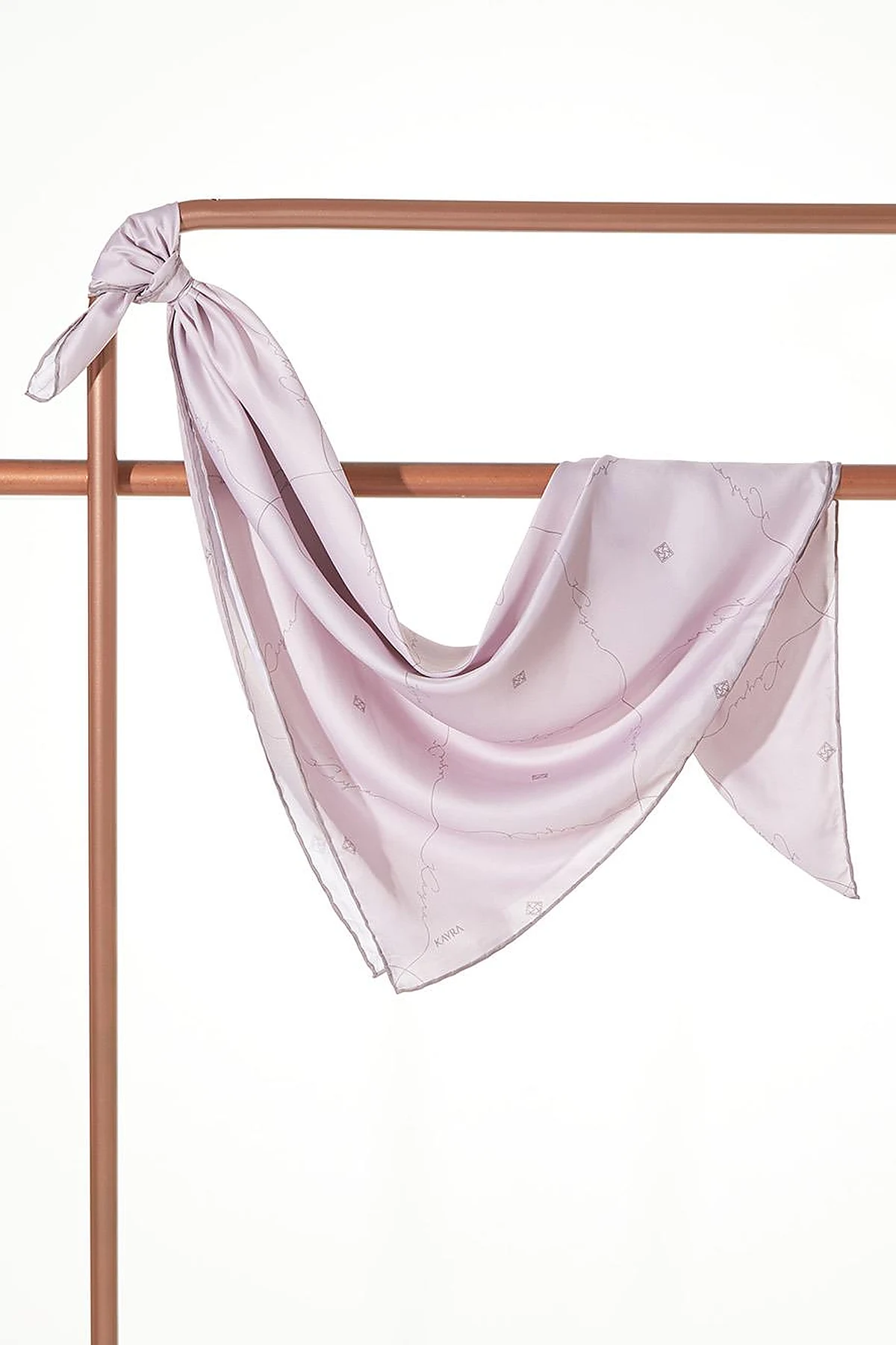 Signature Figured Monogram Scarf Powder