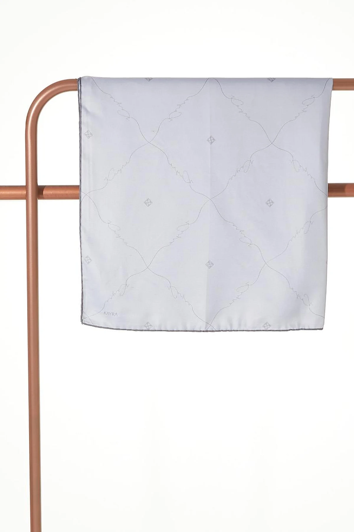 Signature Figured Monogram Scarf Light Grey