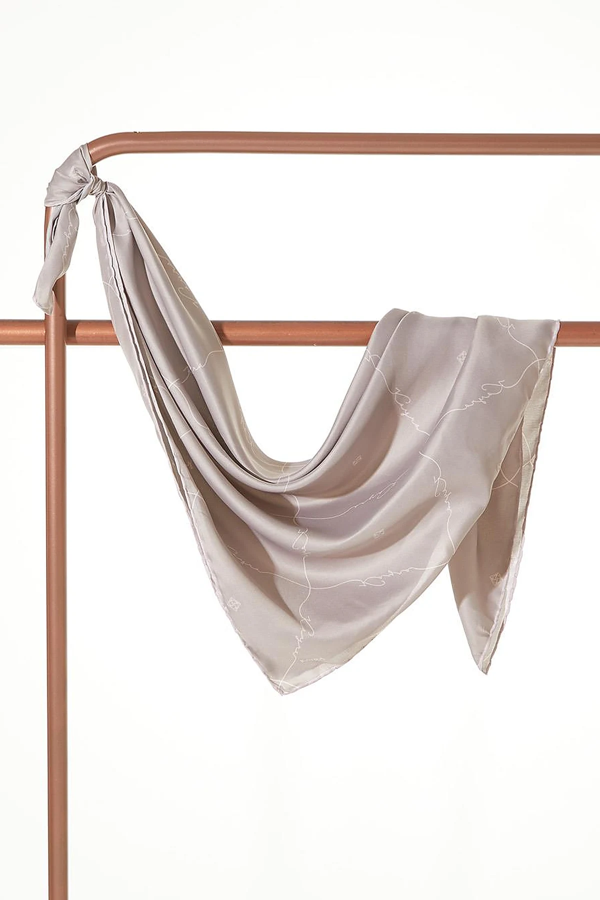Signature Figured Monogram Scarf Mink