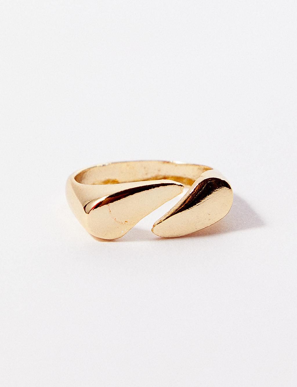 Adjustable Metallic Ring Gold Color