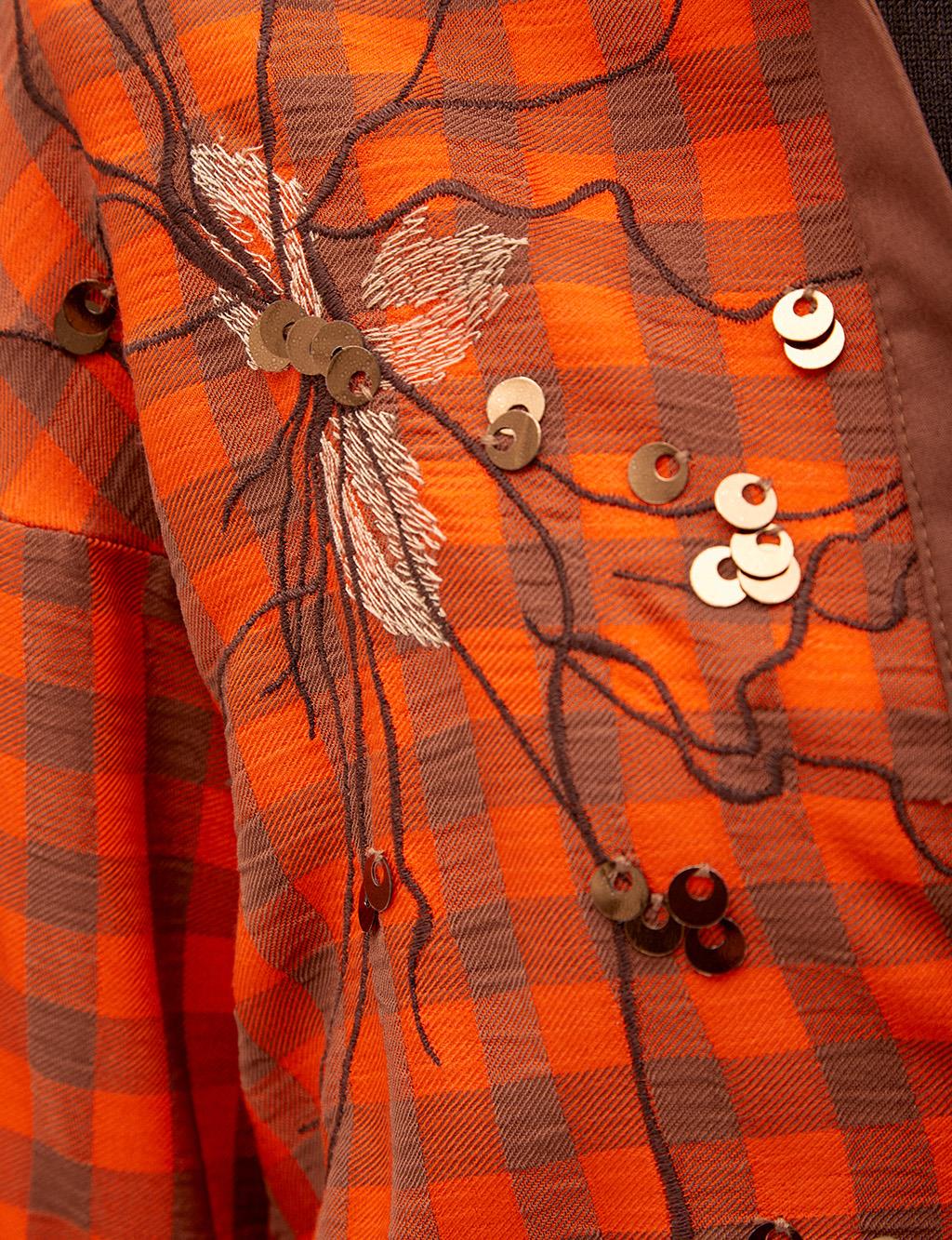 KYR Sequin Embroidered Tunic Orange