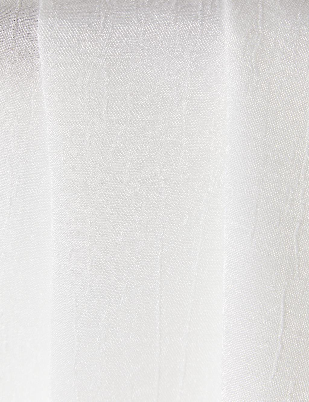 Solid Color Janjan Silk Shawl White