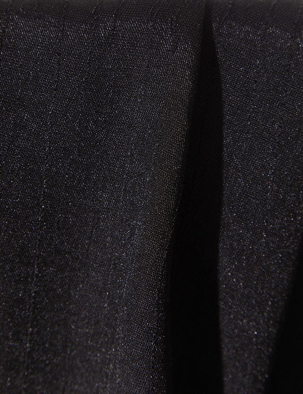 Solid Color Janjan Silk Shawl Black