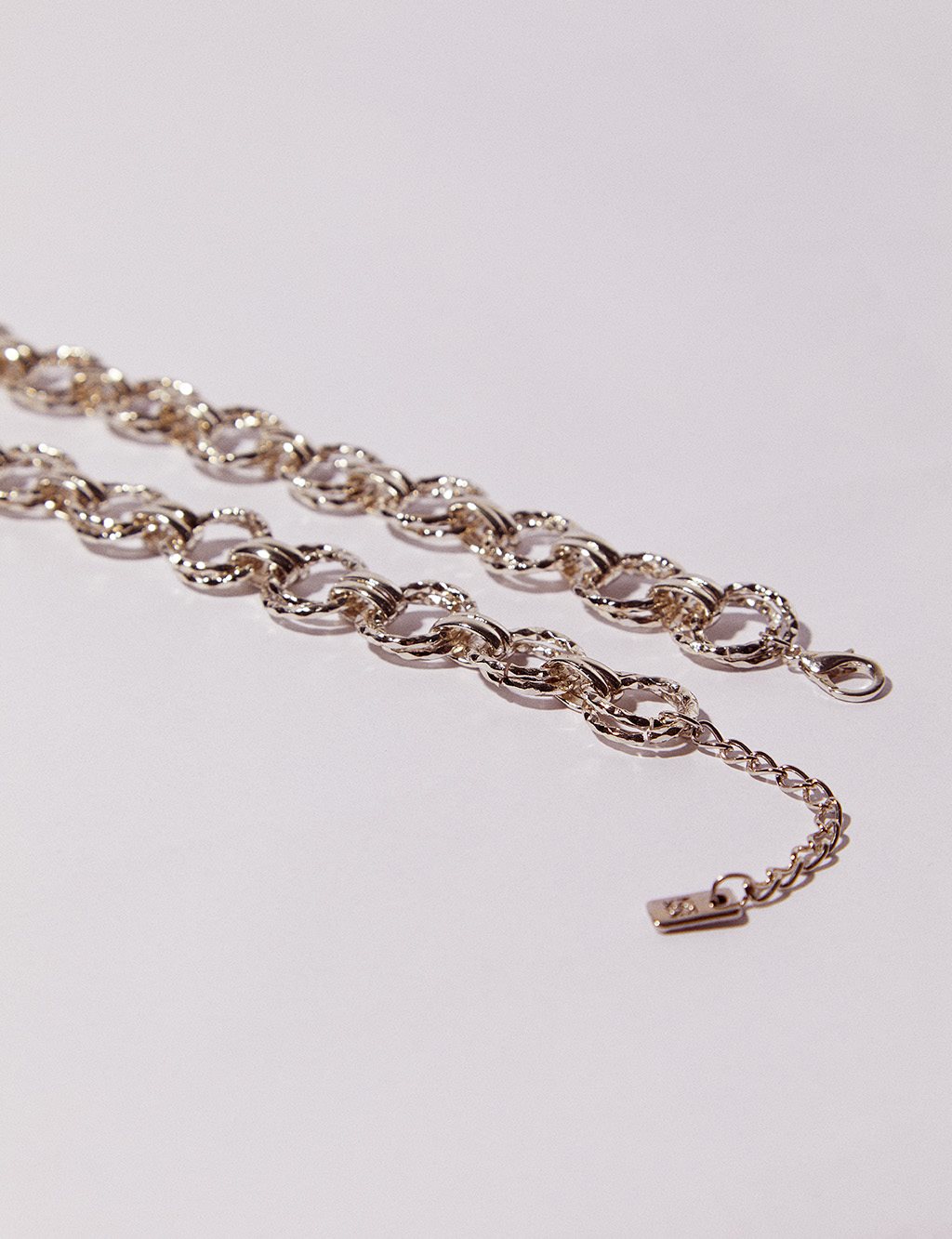 Metal Mesh Necklace Silver