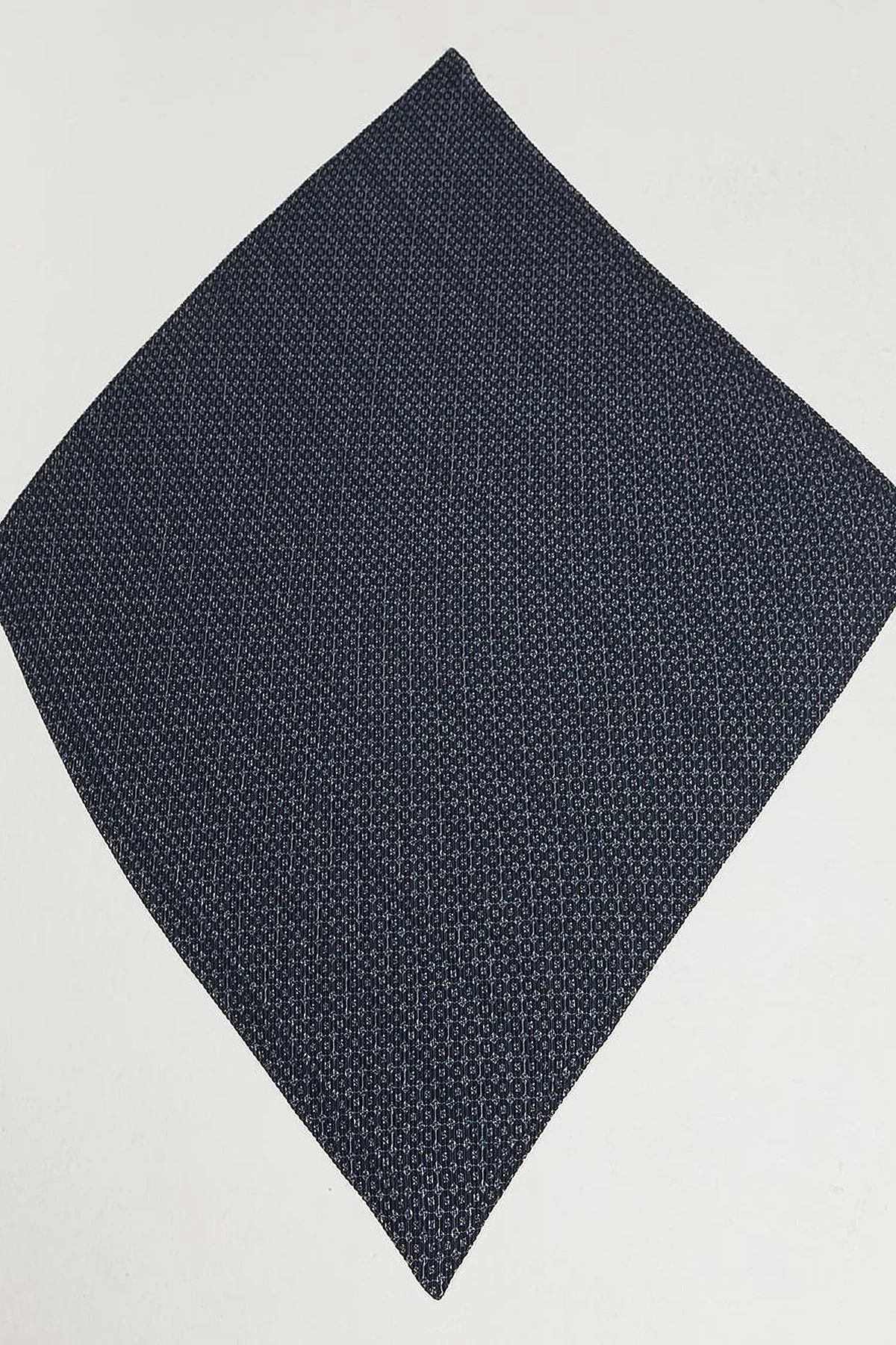 Hexagonal Monogram Pleated Scarf Navy