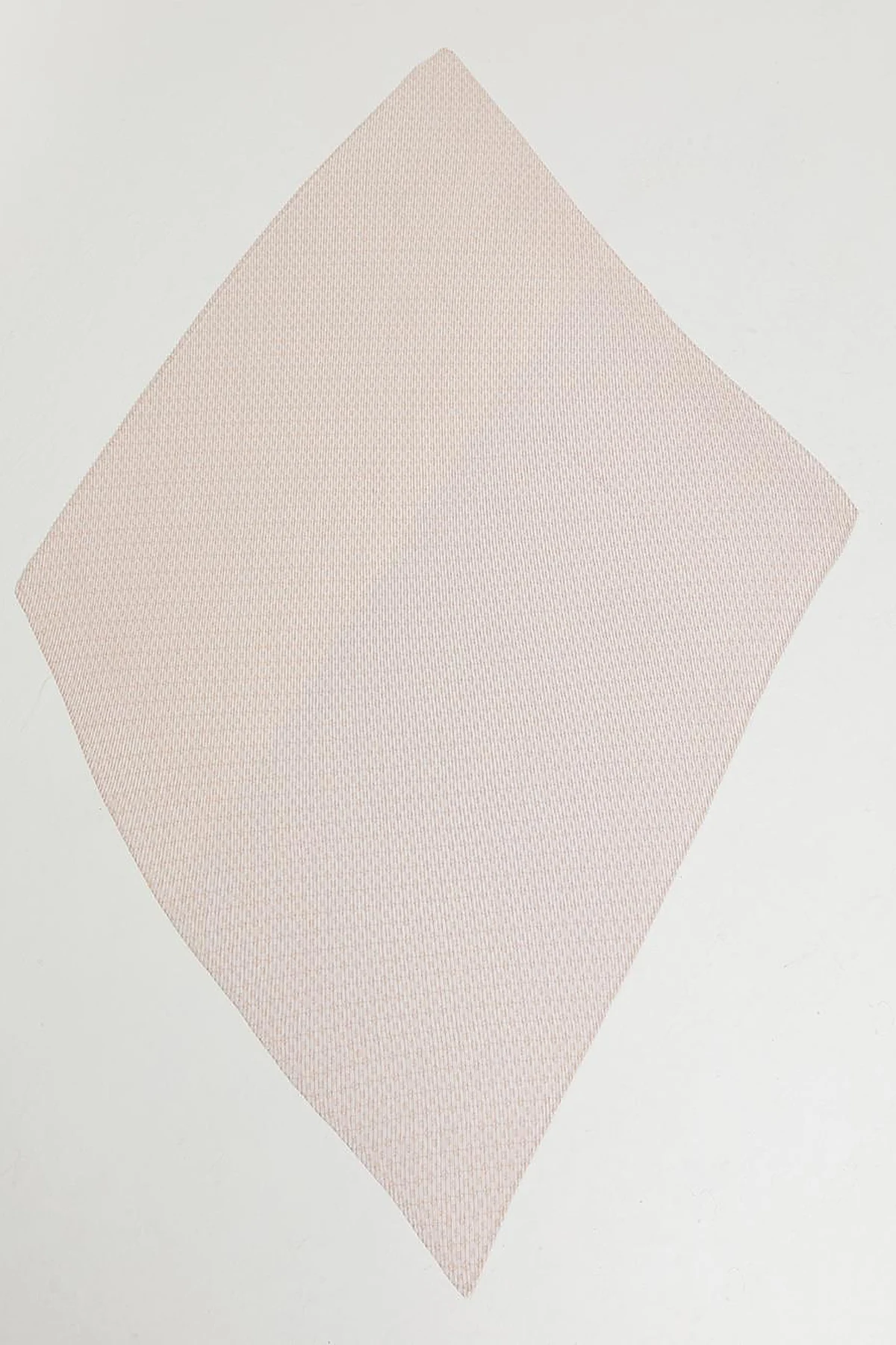 Hexagonal Monogram Pleated Scarf Cream