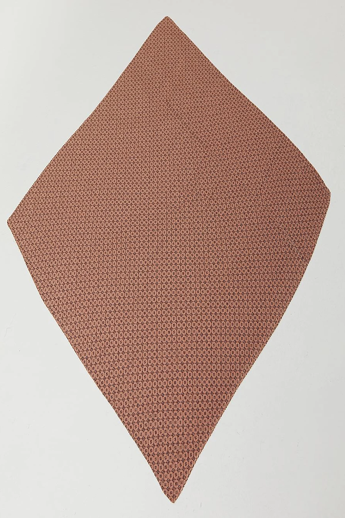 Hexagonal Monogram Pleated Scarf Soil