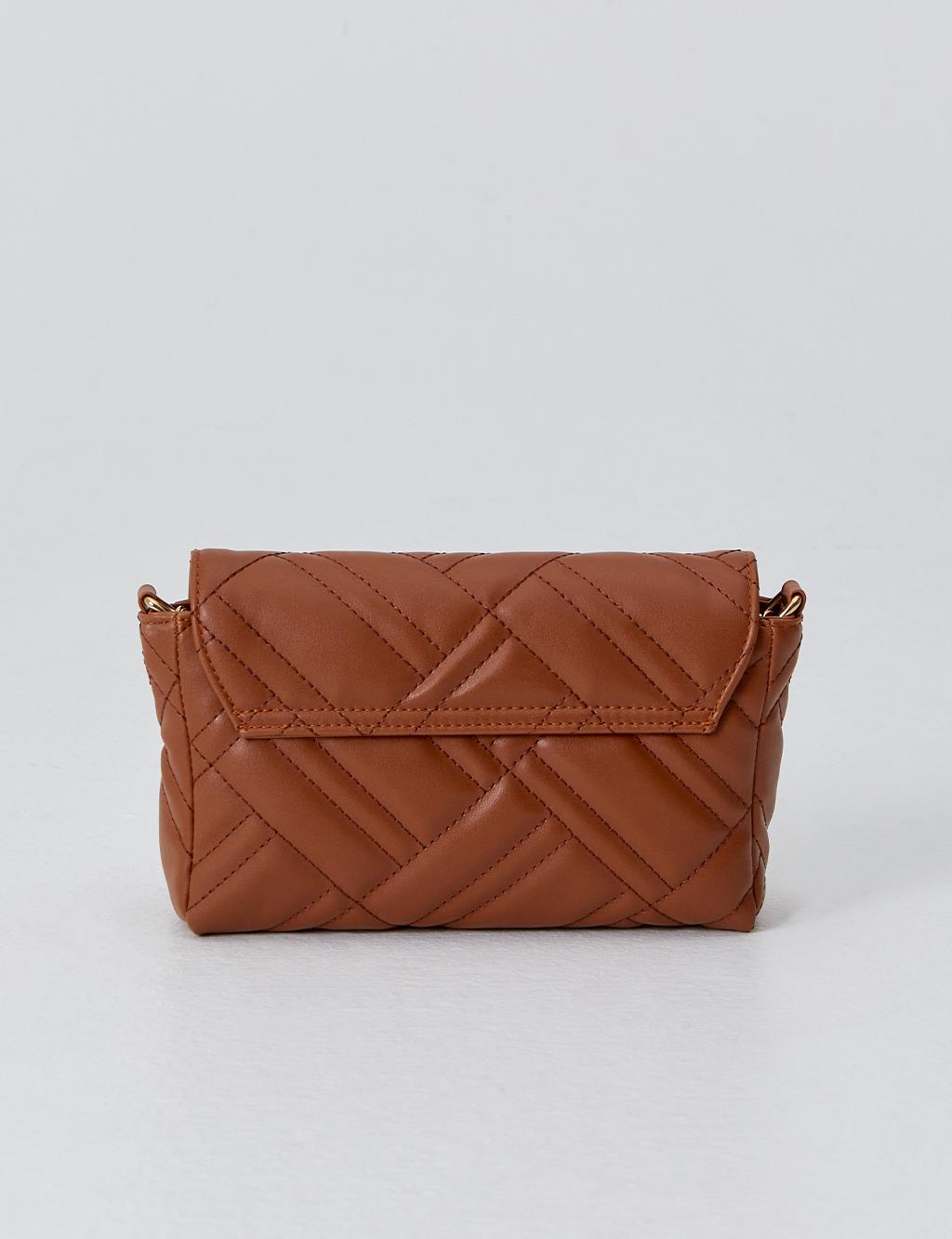 Quilted Rectangle Bag Tobacco