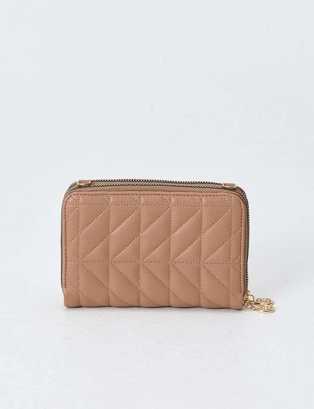 Quilted Rectangle Bag Mink