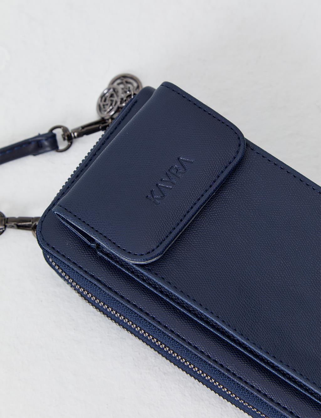 Two Compartment Wallet Bag Navy