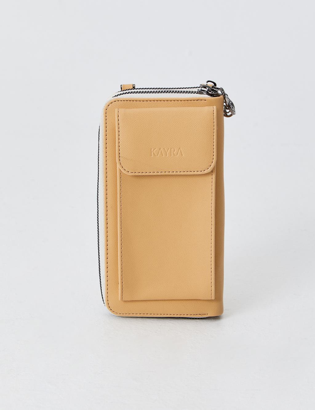 Two Compartment Wallet Bag Yellow