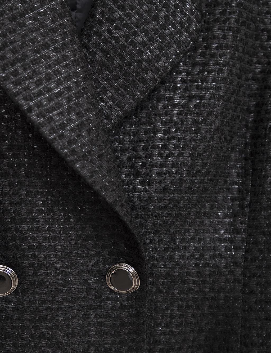 Tweed Blazer Jacket Black