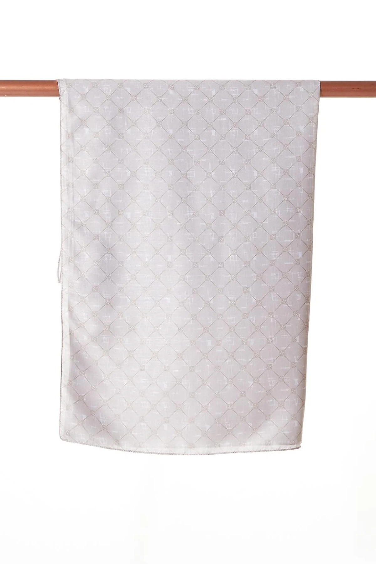 Monogram Patterned Shawl Mink