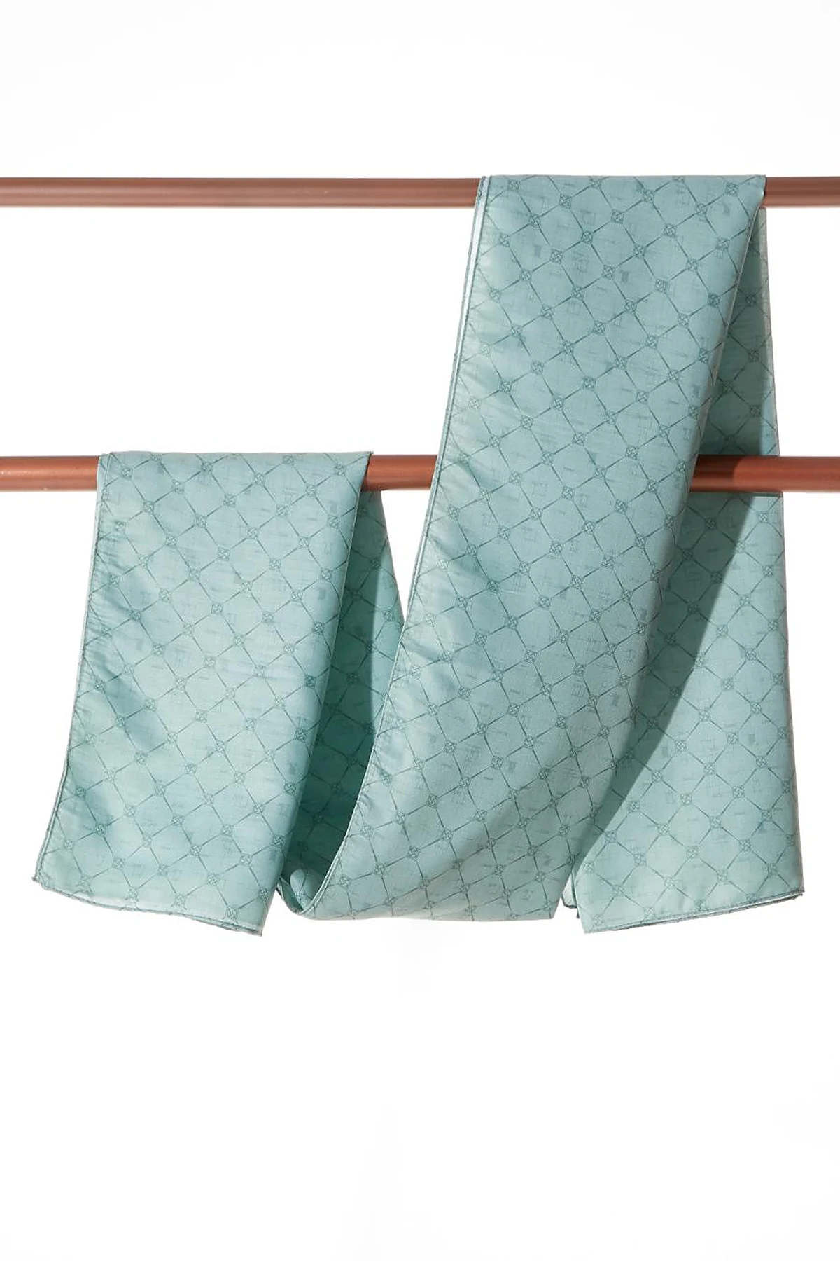 Monogram Patterned Shawl Mint