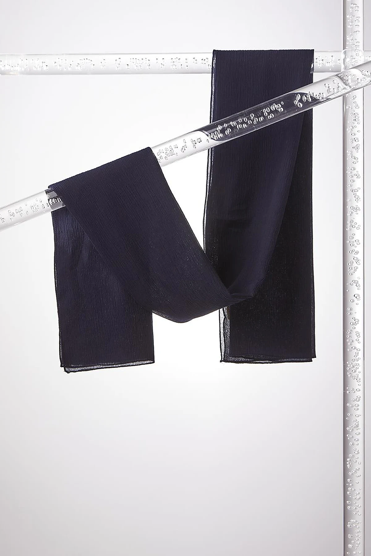 Imported Crepe Shawl Navy