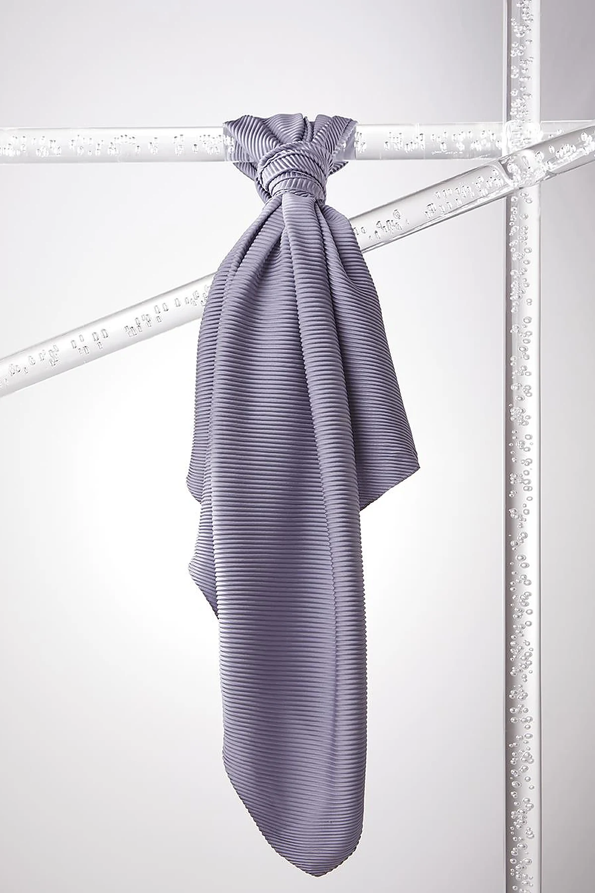 Pleated Scarf Grey