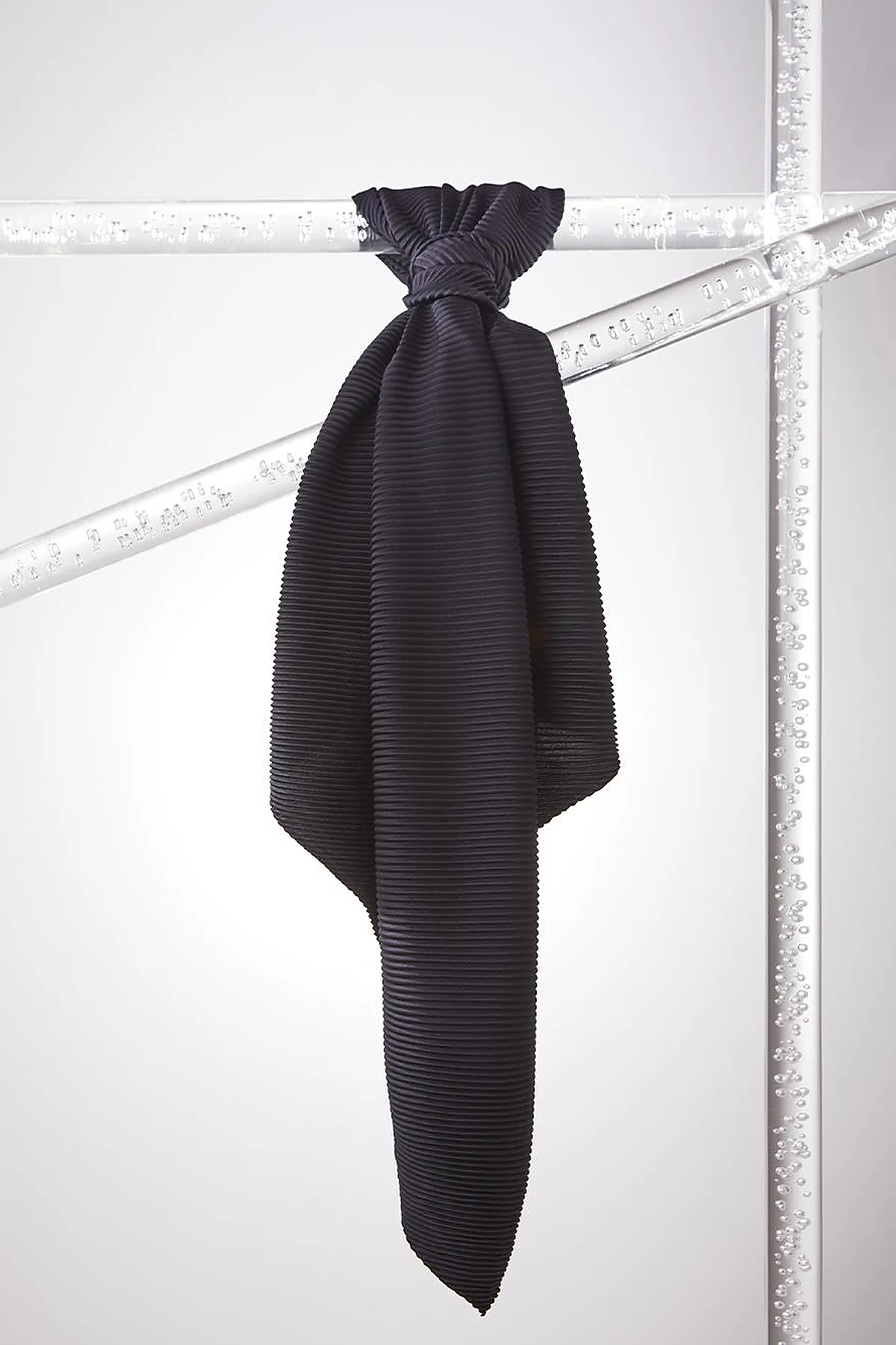 Pleated Scarf Black