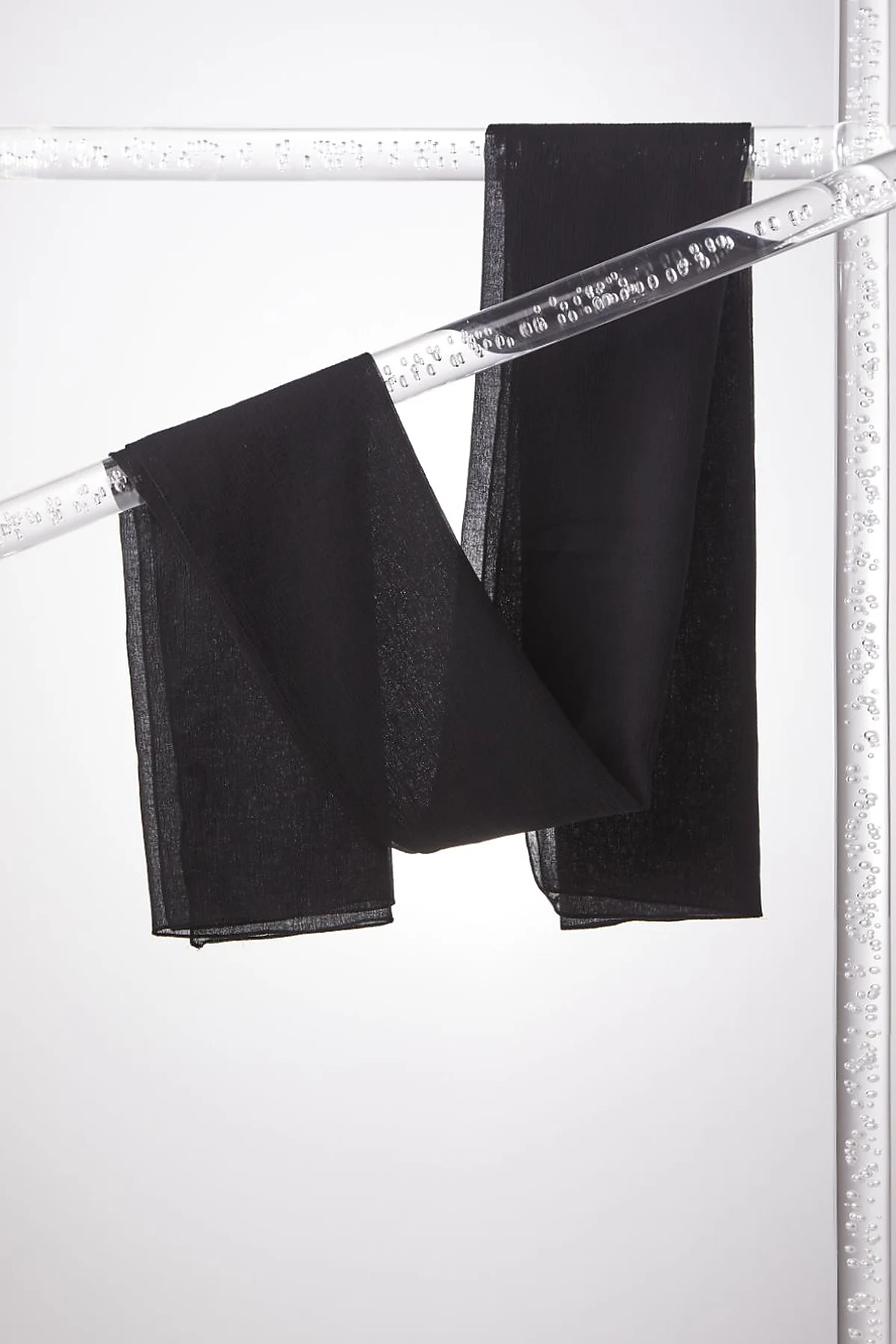 Imported Crepe Shawl Black