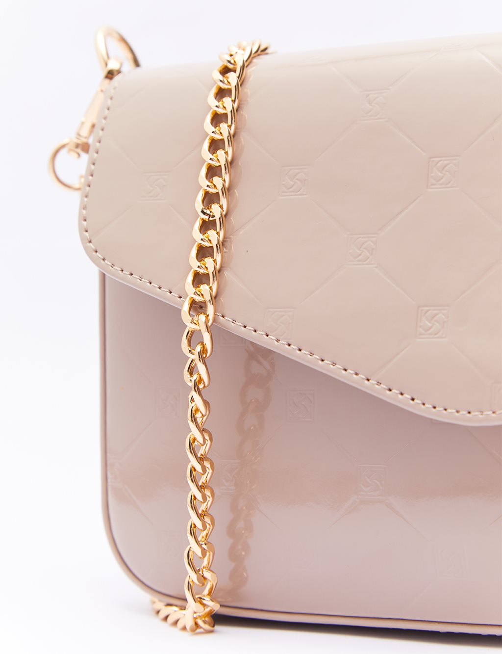 Monogram Baskılı Çanta Vizon