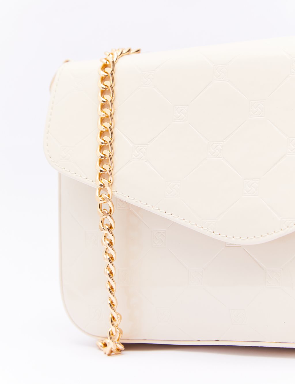 Monogram Baskılı Çanta Bej