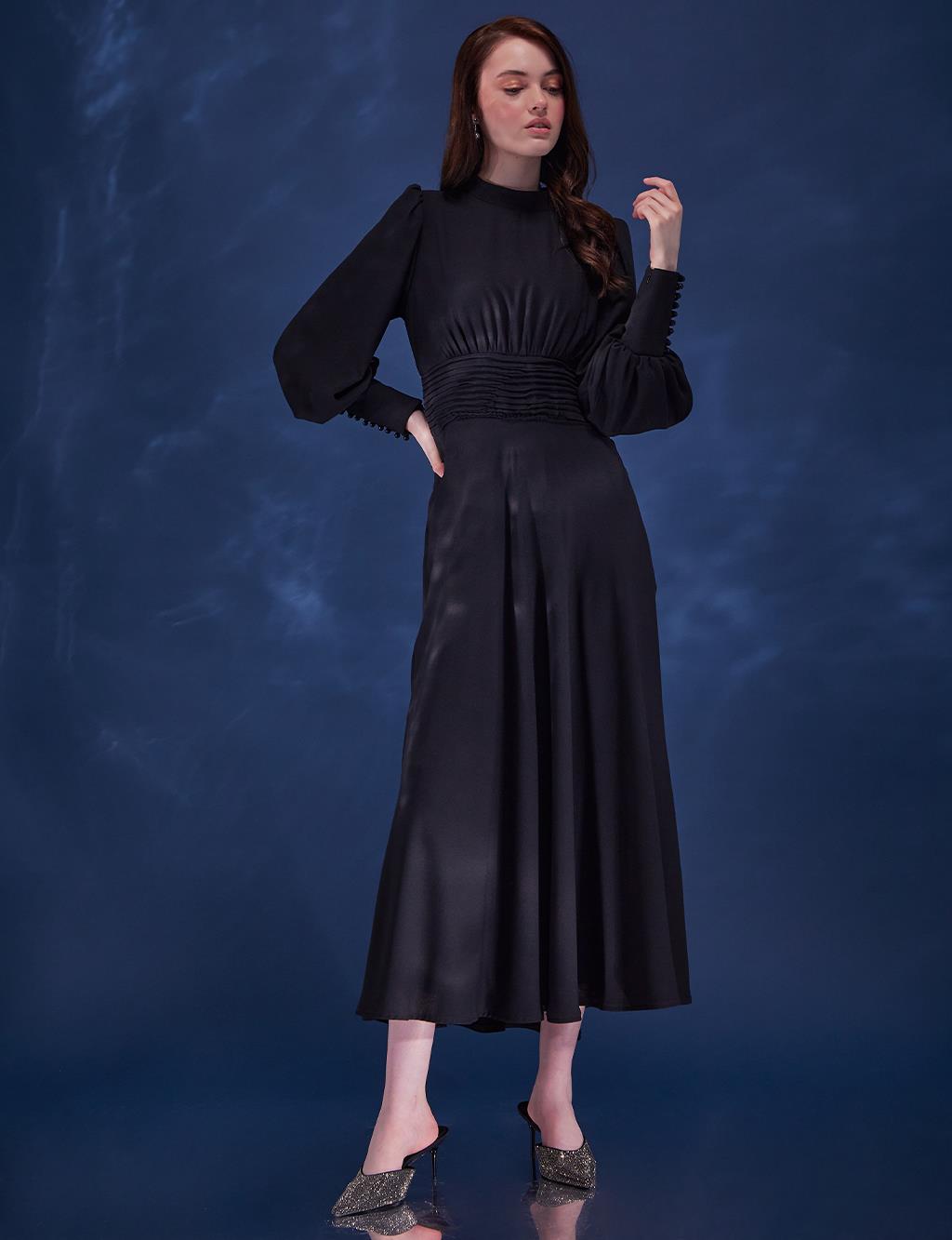 Ruffle Maxi Dress A21 23035 Black