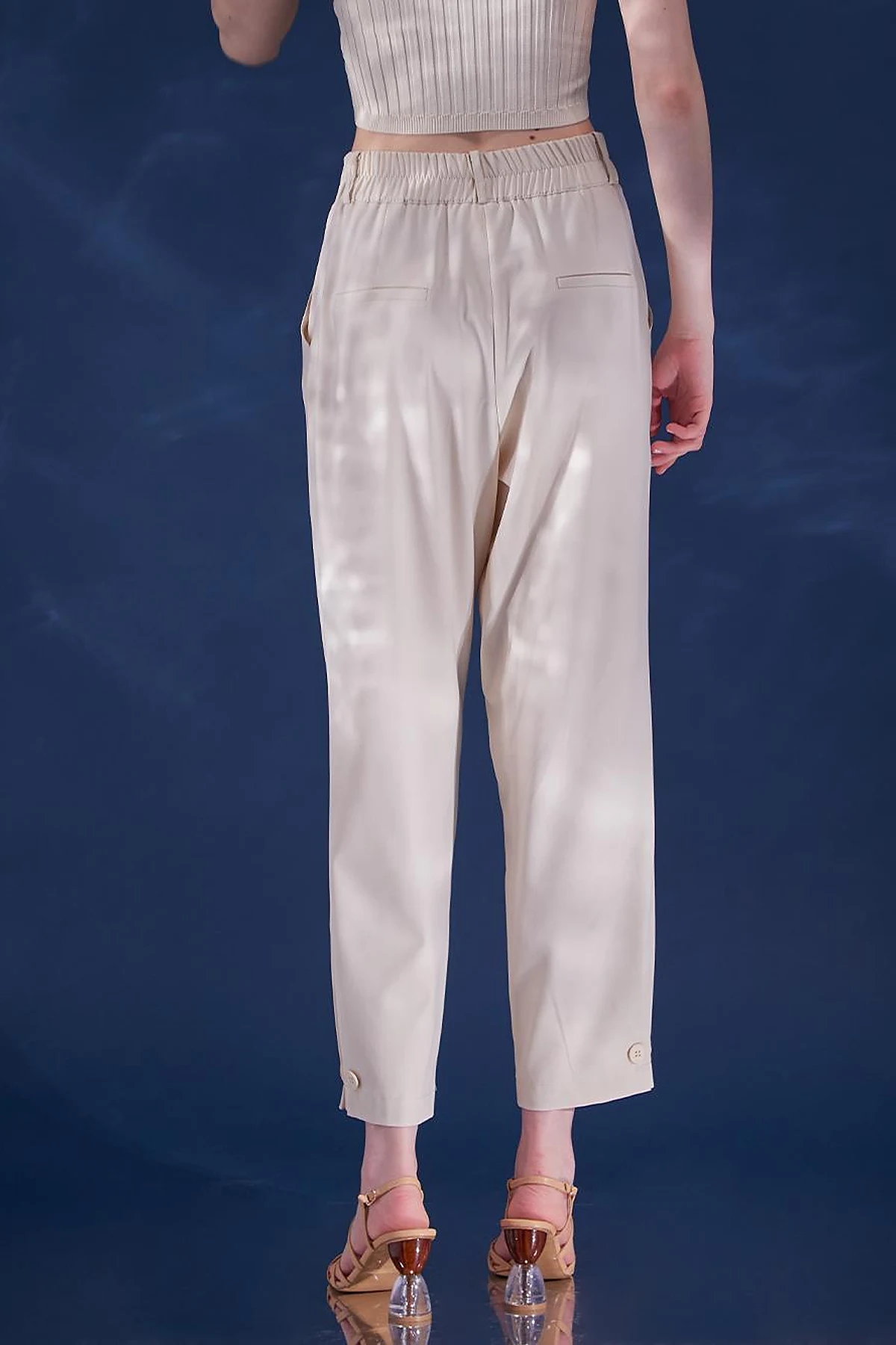 Pleated Pants Cream
