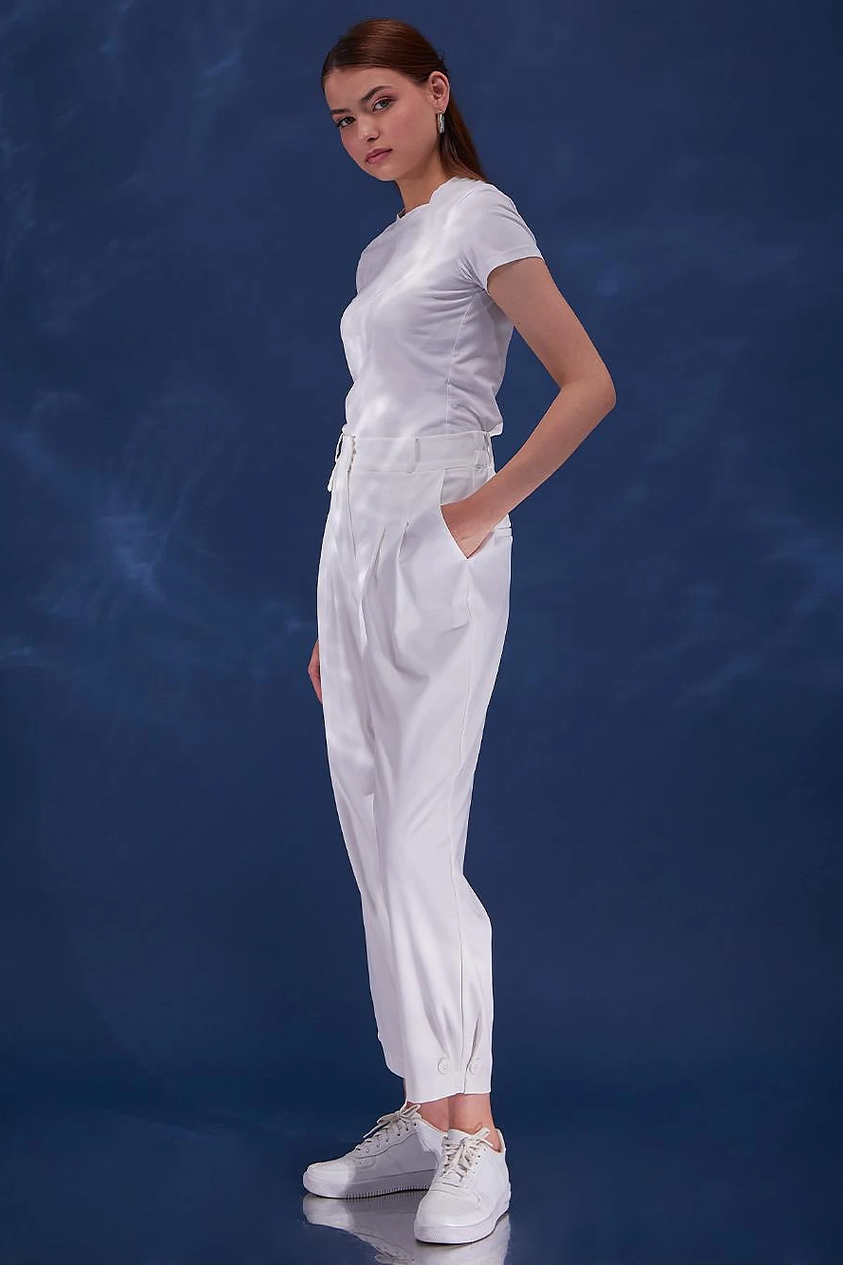 Pleated Pants Ecru