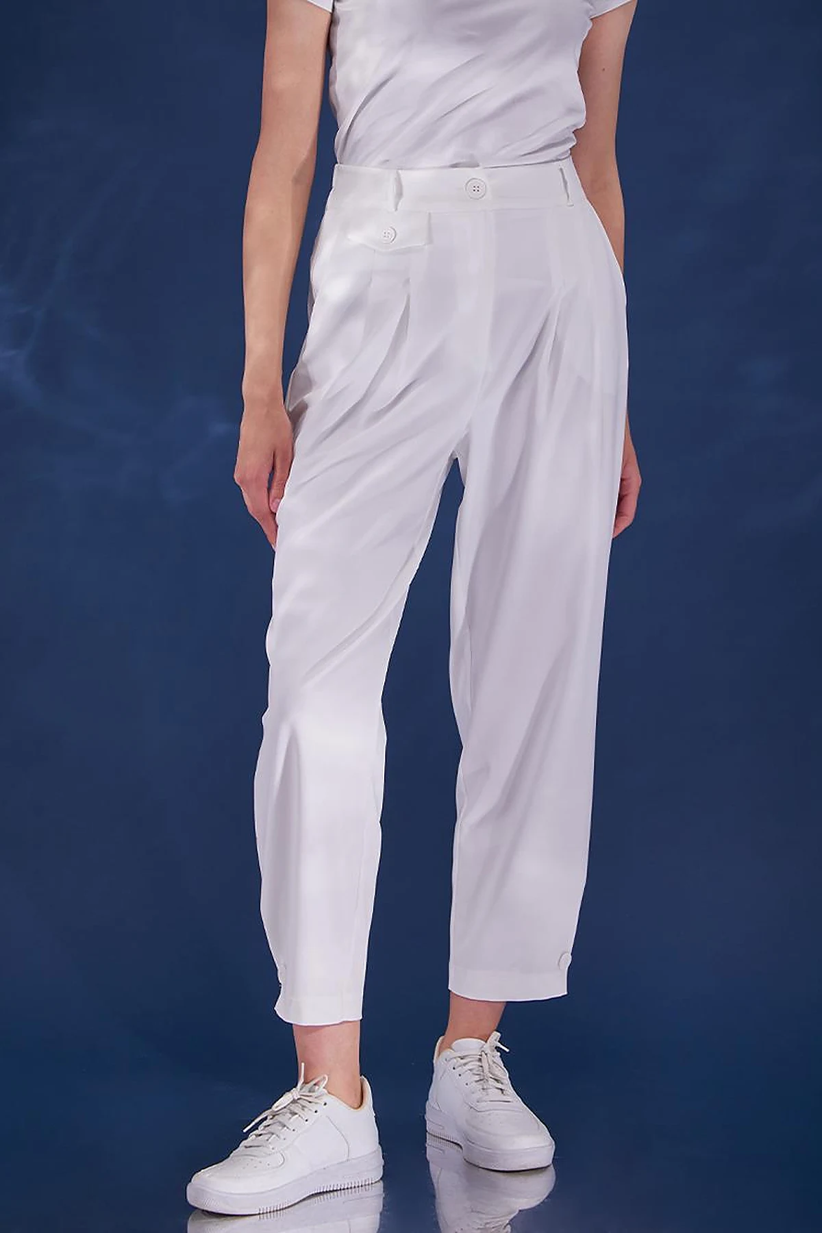 Pleated Pants Ecru