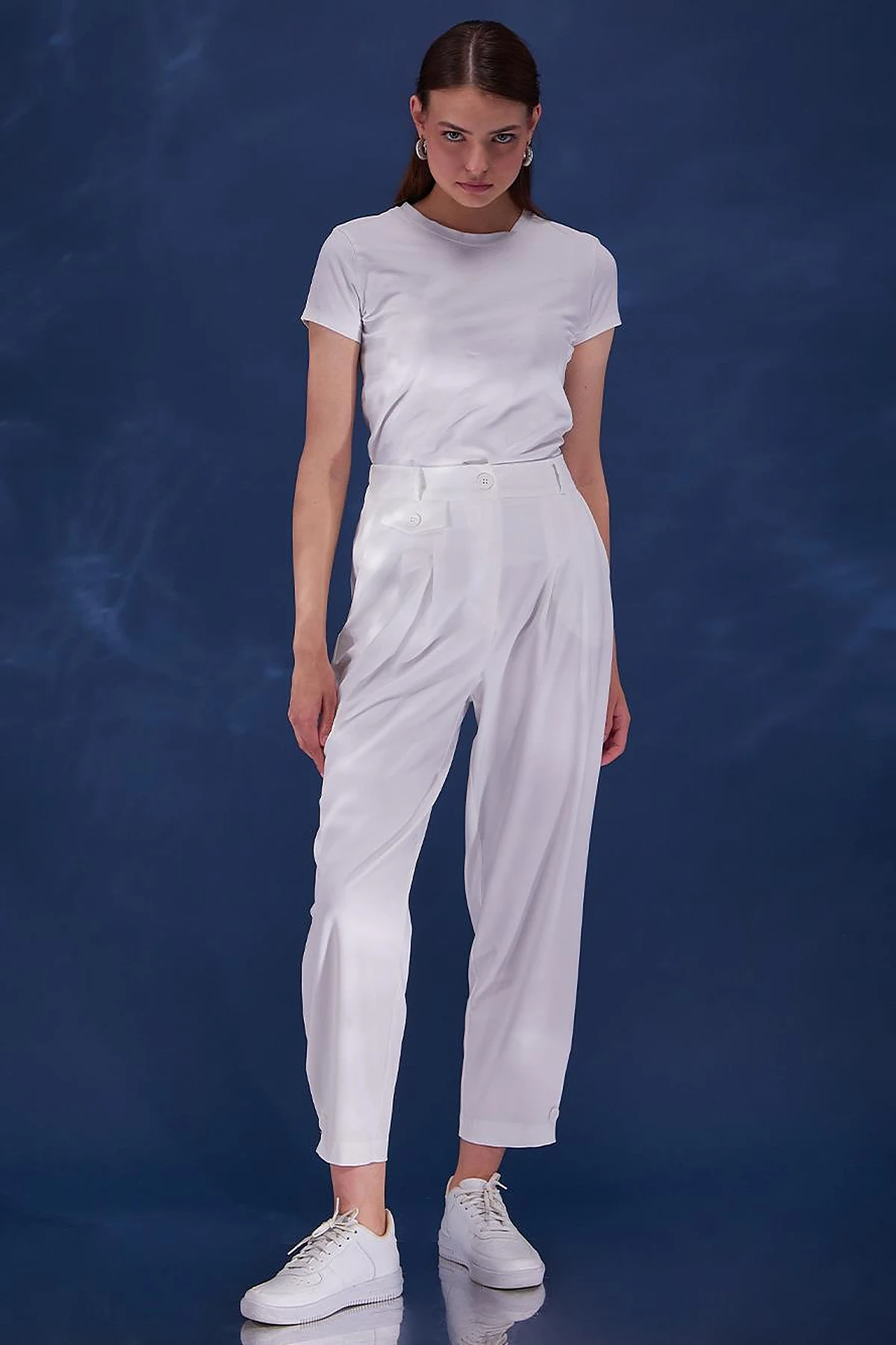 Pleated Pants Ecru