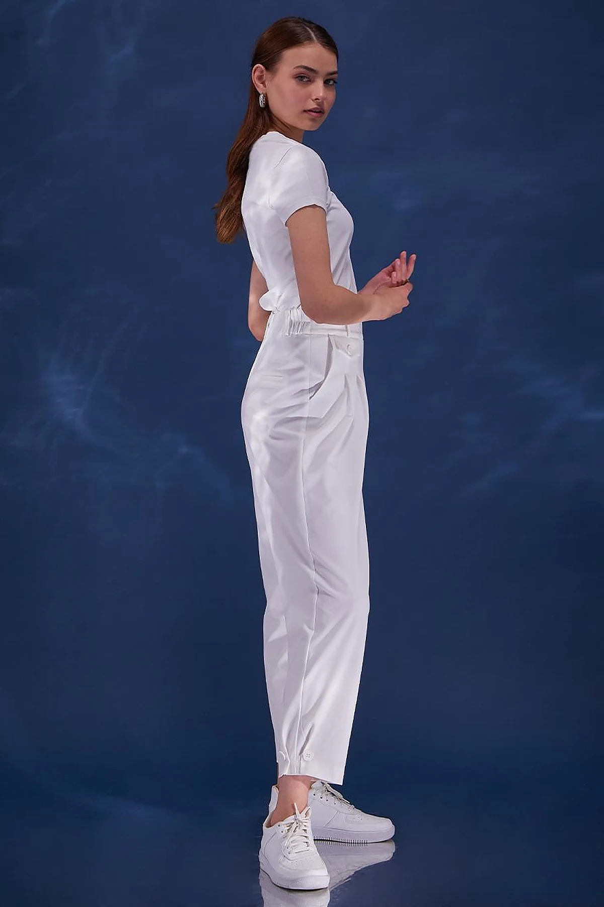Pleated Pants Ecru