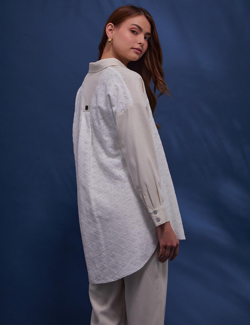 Garnish Brode Tunic Cream