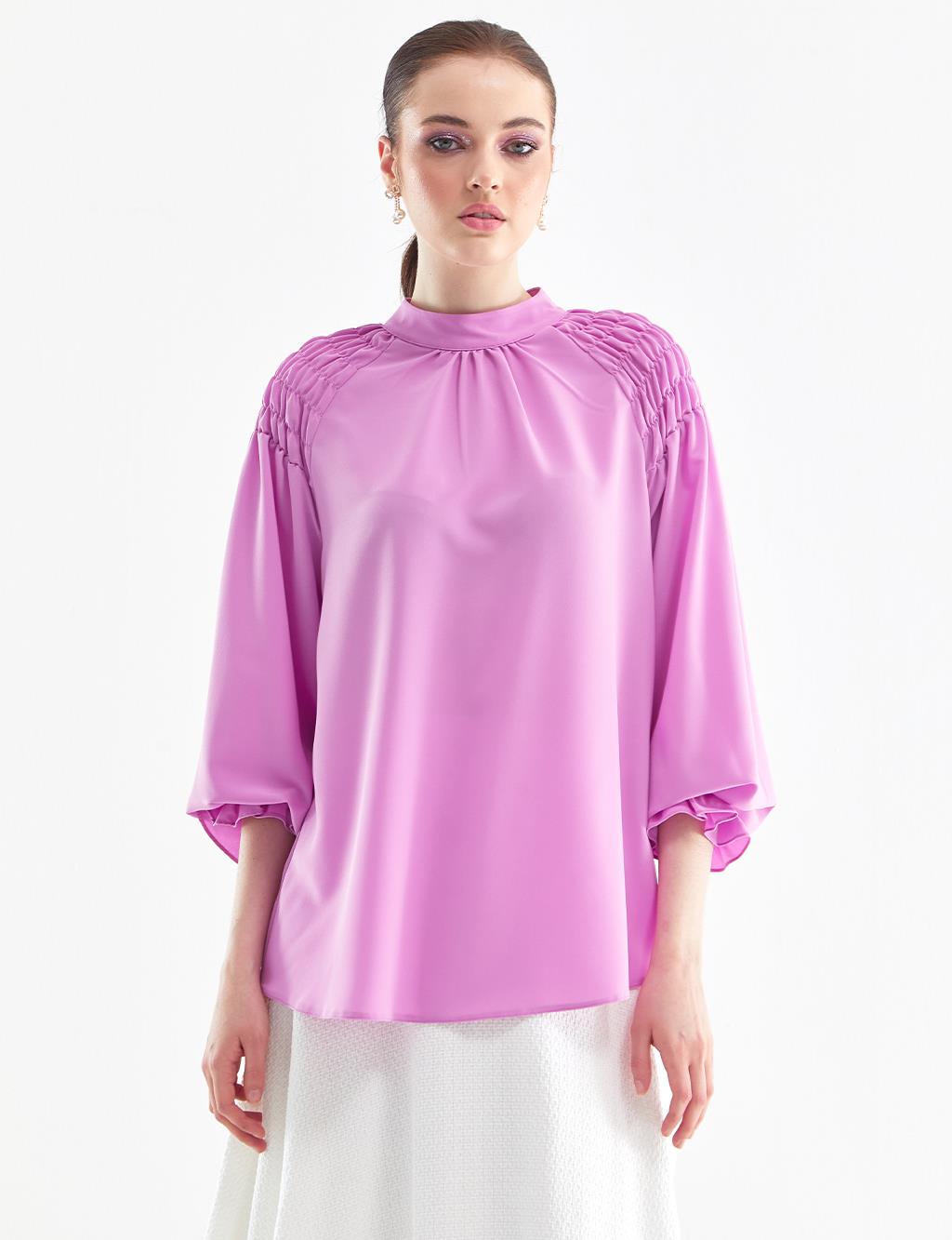KYR Elastic Ankle Blouse Candy Pink