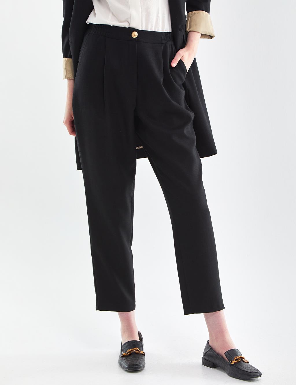 Double Breasted Jacket Pants Suit Black