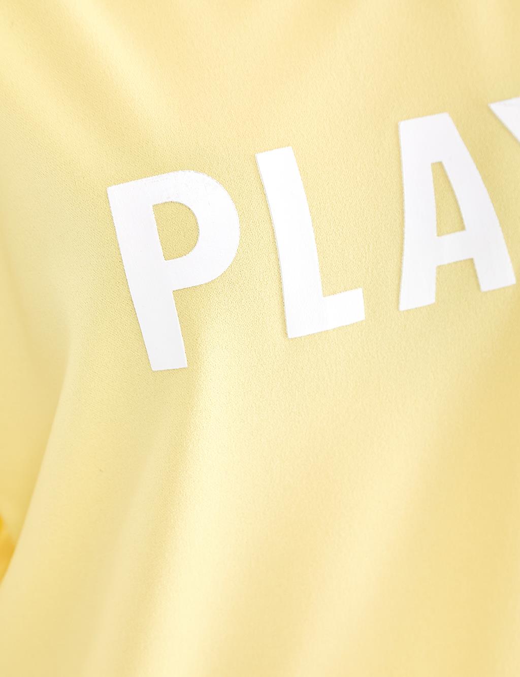 KYR Play Logolu Sweatshirt Sarı