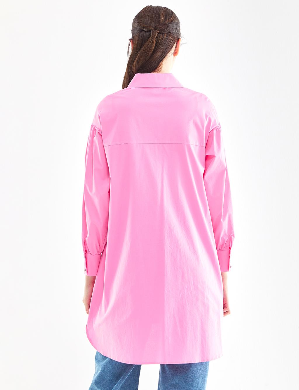 KYR Butterfly Figure Embroidered Tunic Pink