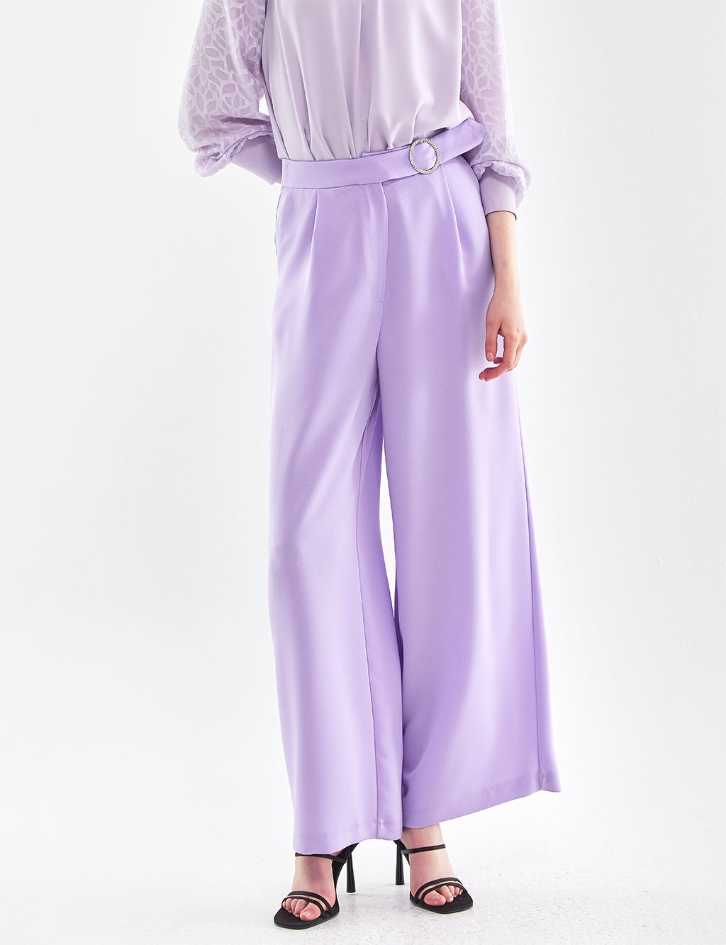 Extra Wide Leg Pants Rose