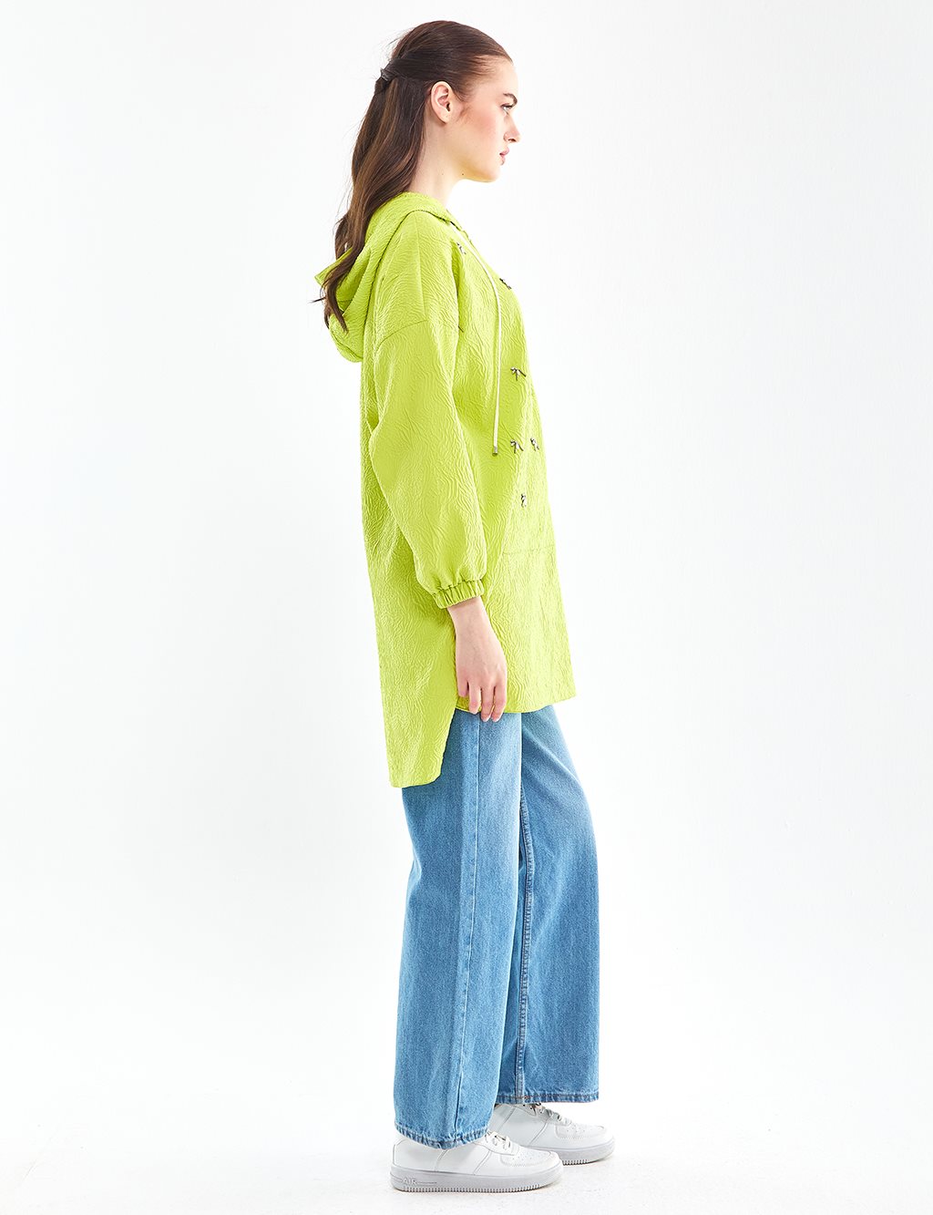 Relief Pattern Sweat Pistachio