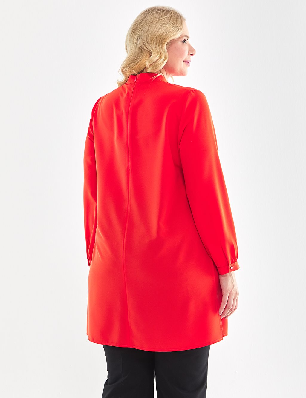 Stone-Buttoned Tunic Coral