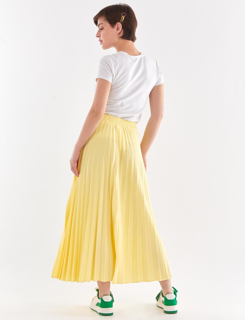 KYR Pleated Sport Skirt Yellow