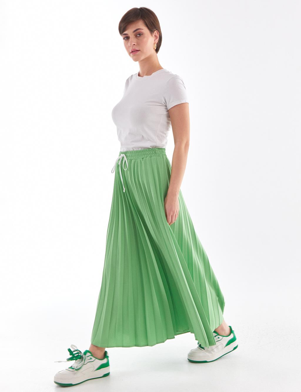 KYR Pleated Sport Skirt Light Green