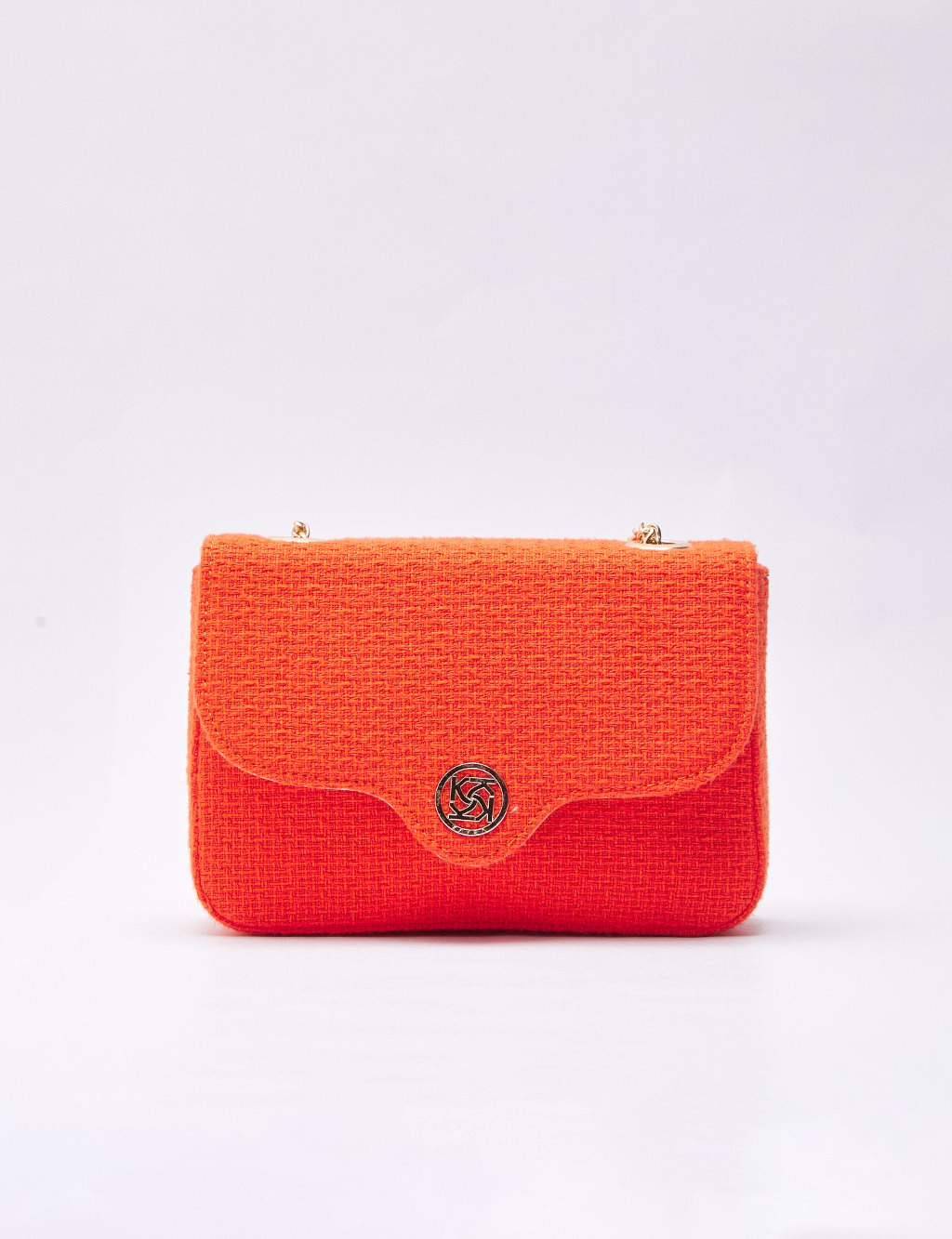 Patma Fabric Rectangle Bag Coral