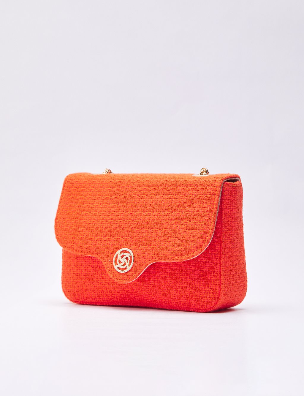 Patma Fabric Rectangle Bag Coral