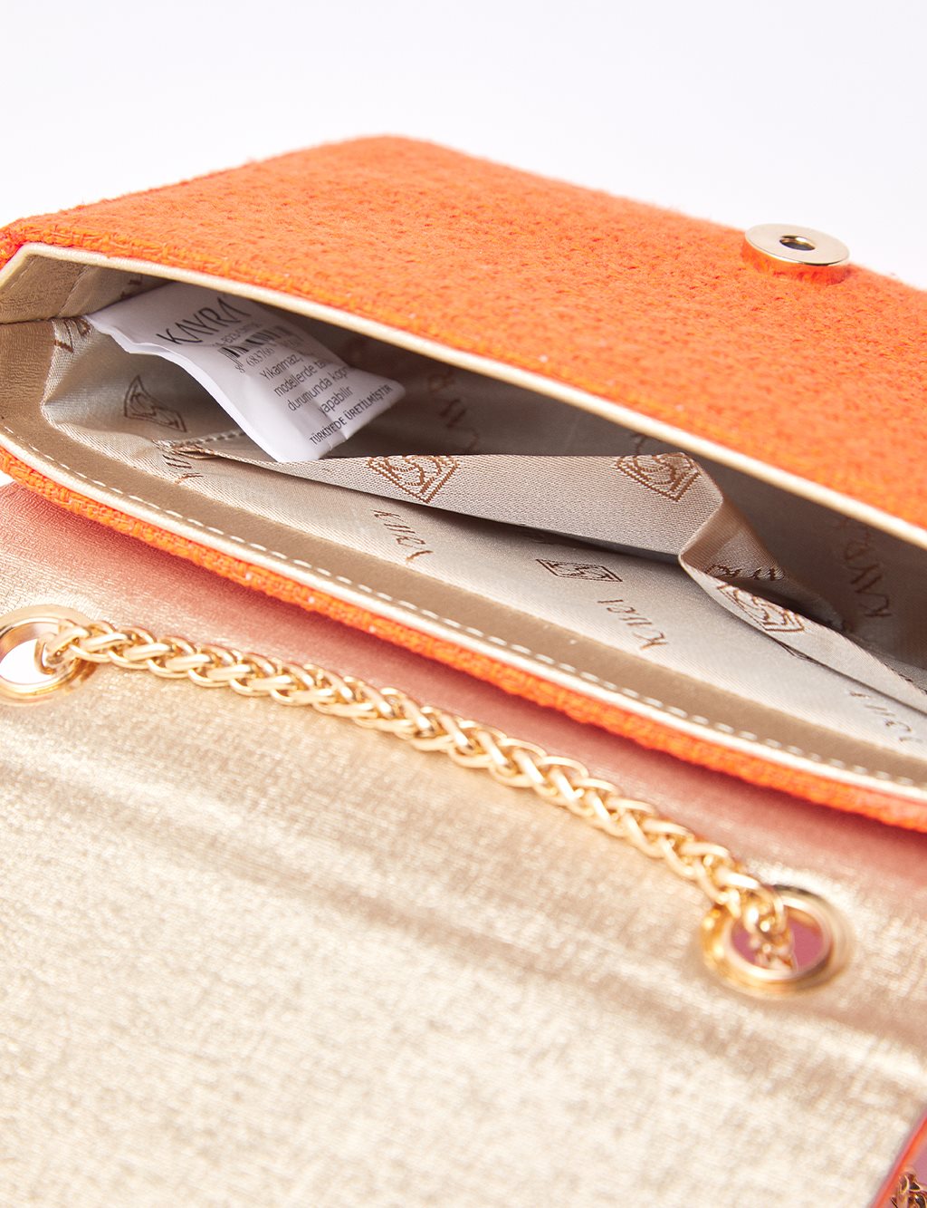 Patma Fabric Rectangle Bag Coral