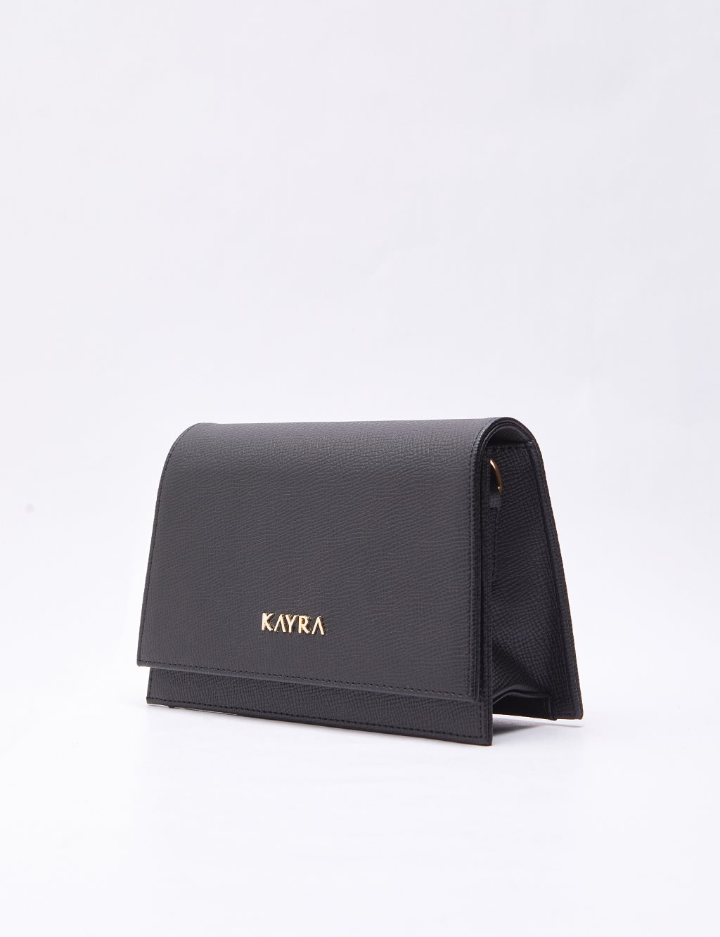 Clamshell Rectangle Bag Black