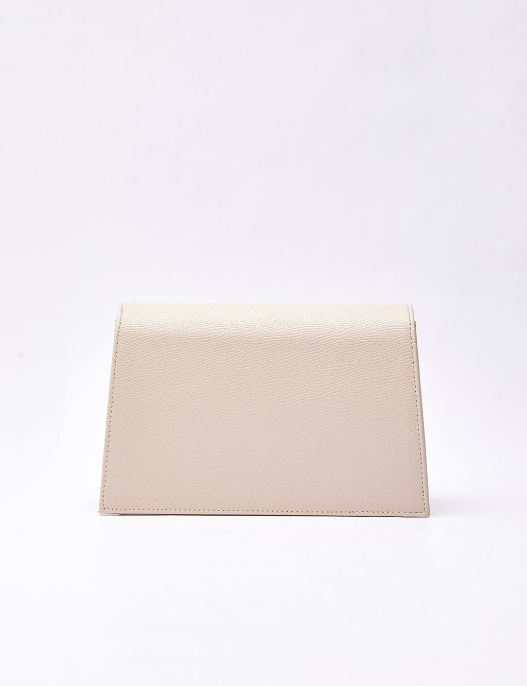 Clamshell Rectangle Bag Cream