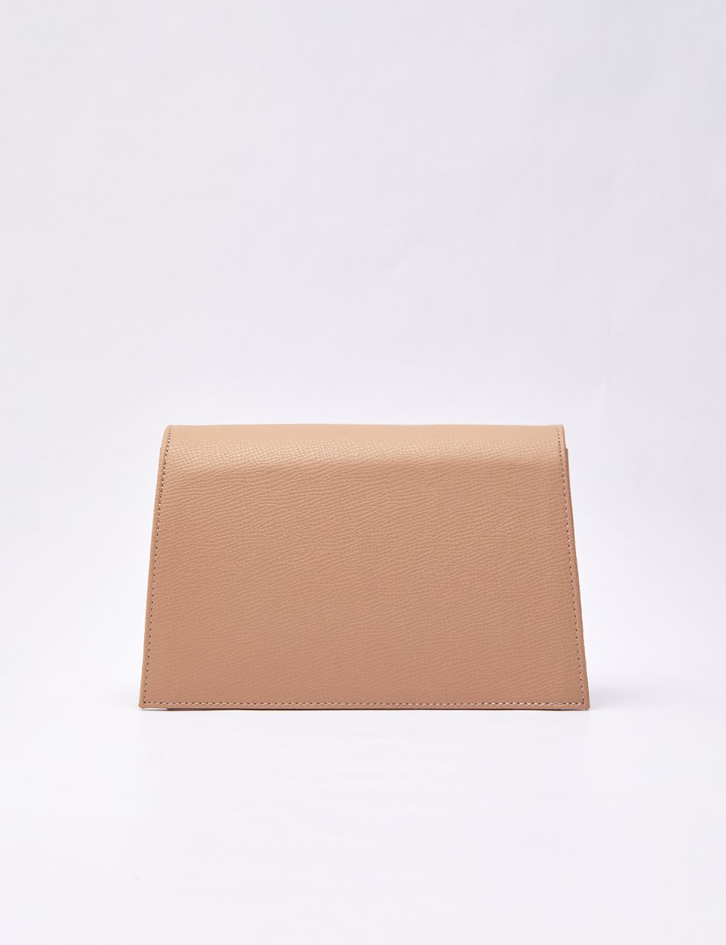 Clamshell Rectangle Bag Milky Brown