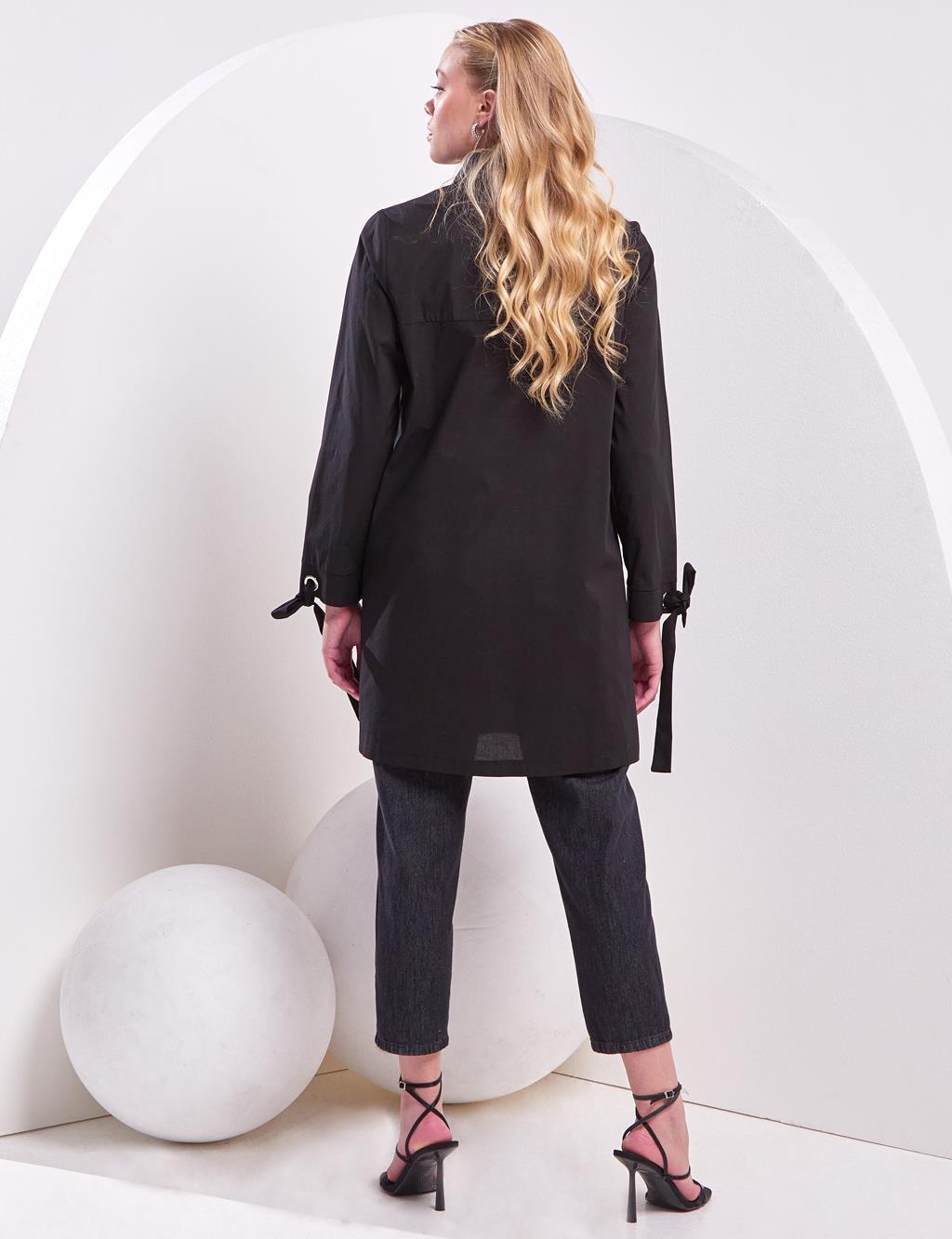 Laced Ankle Tunic Black