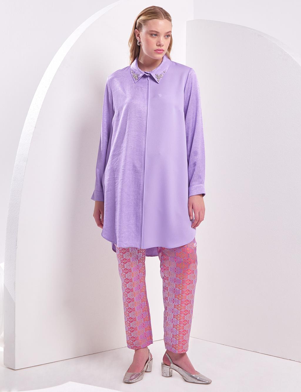 Fermuar Kapamalı Tunik Morgül