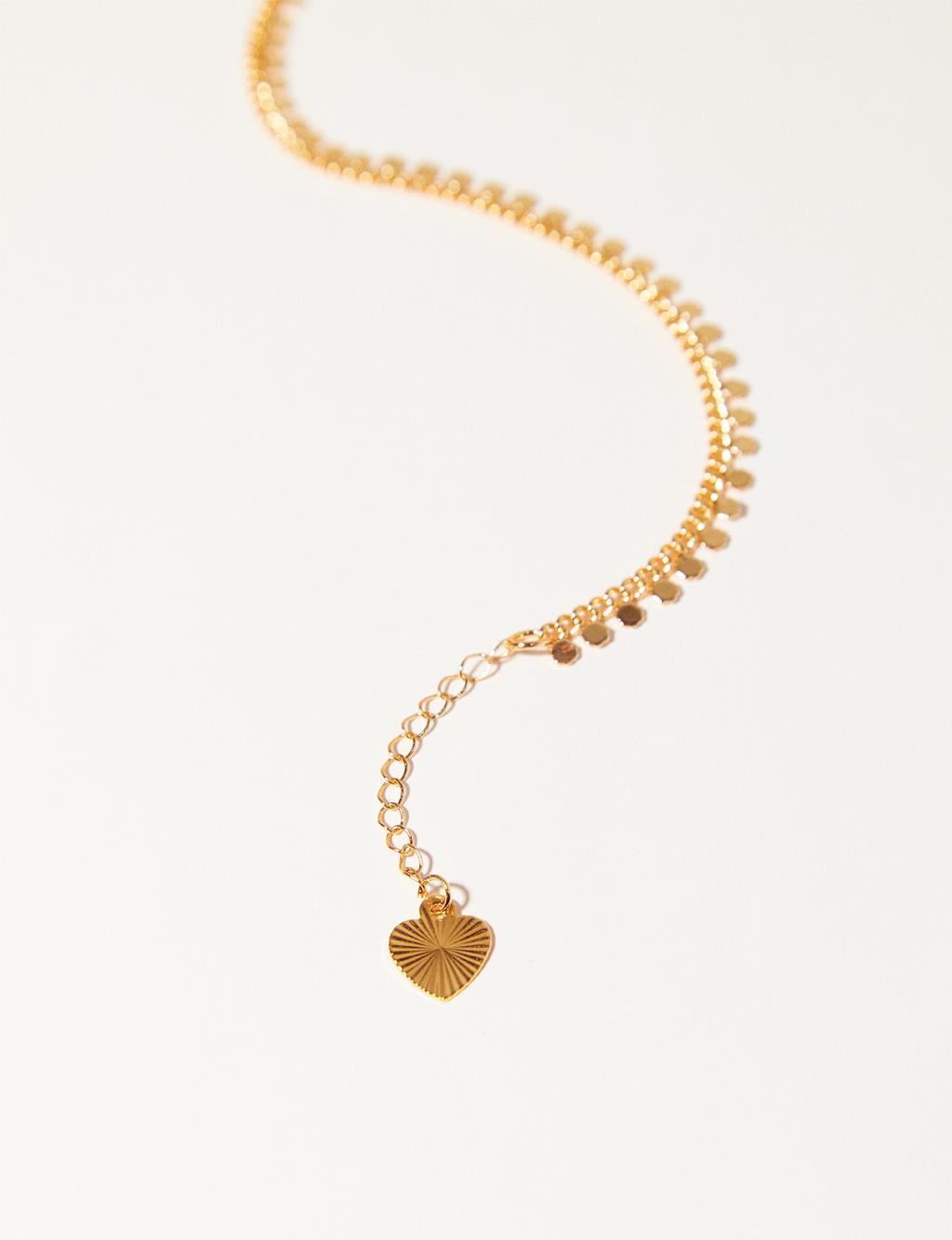 Sequin Chain Anklet Gold