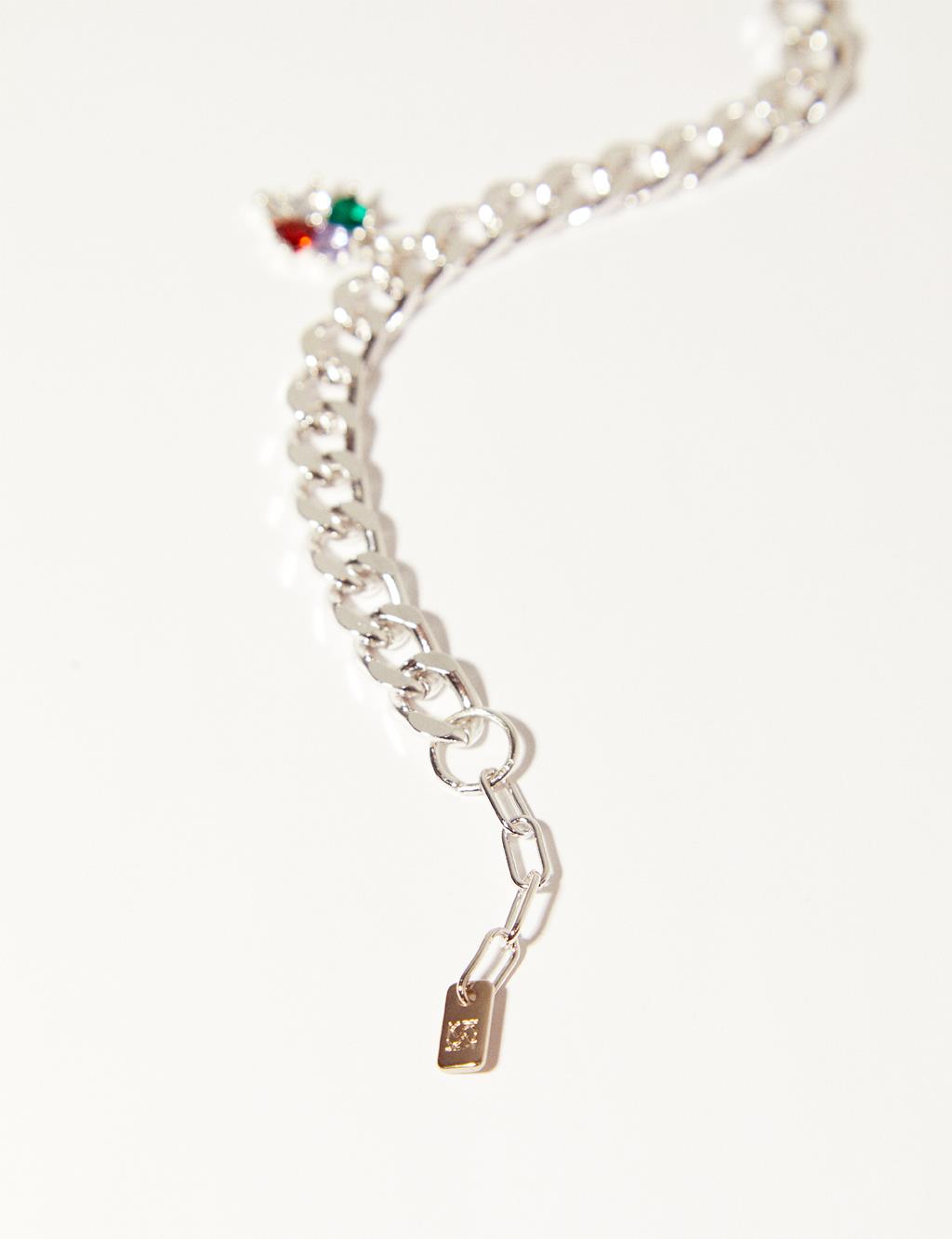 Clover Stone Bracelet Red